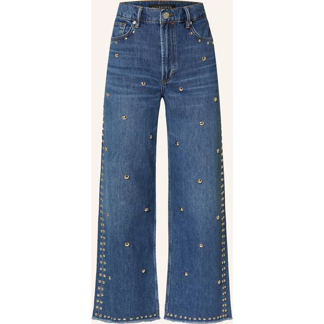 AllSaints Blake Stud Jeans, Blue Indigo