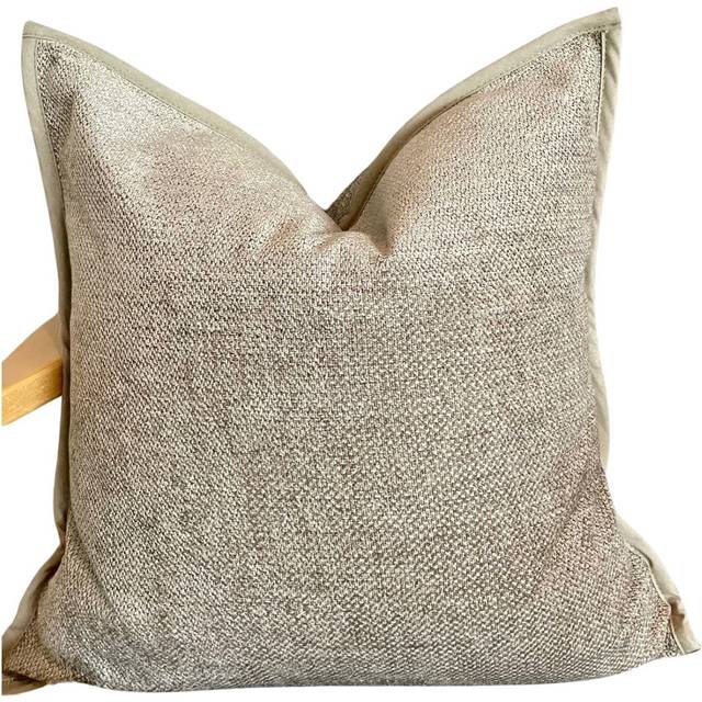 Zelected by houze Kuddfodral Imani Linne 65X65, Beige Bomull
