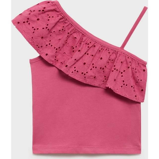 Mango Kids' Volanti Cotton One Shoulder Top