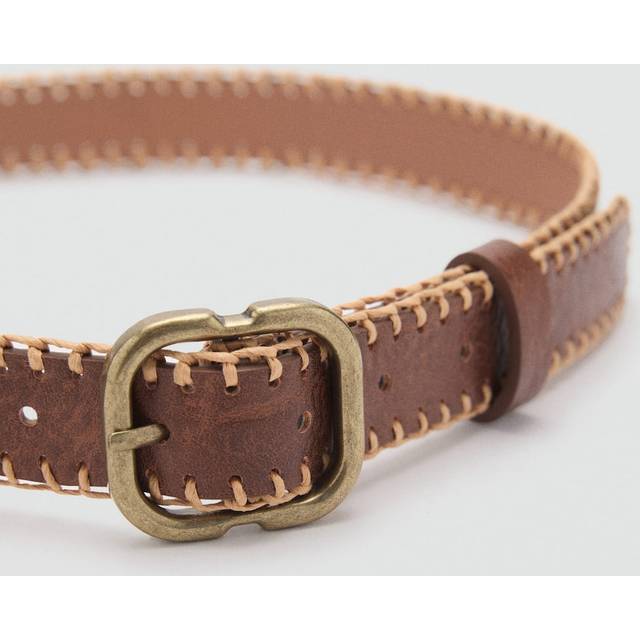 Mango Moni Stitch Belt, Brown