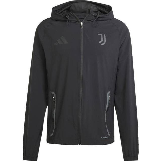 adidas performance – Juventus – Tiro 25 Competition Vis – Svart resjacka i techstil-Svart/a