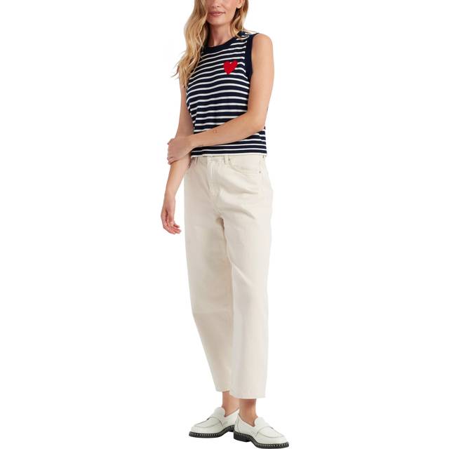 Chinti & Parker Stripe Heart Pure Merino Wool Tank Top