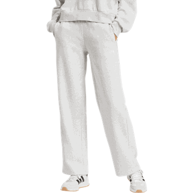 adidas Sportswear Womens Essentials Feel Cozy Joggers - Grey, Light Grey Heather/White, Size S, Women