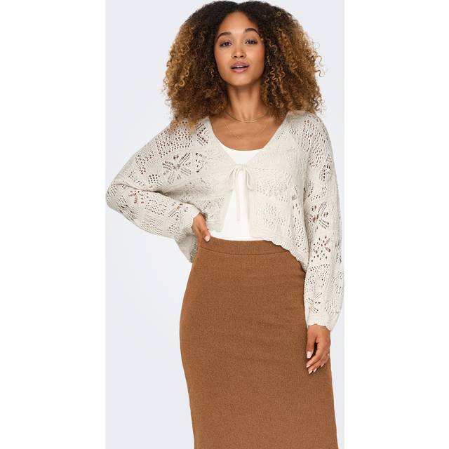 Women's cardigan Only Beach Life 7/8 O-N - Beige