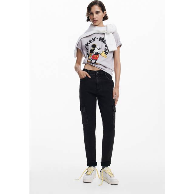 Women's T-shirt Desigual Mickey Mouse - Beige