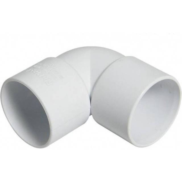 FloPlast Solvent Weld Waste Bend Knuckle - 90 Degree x 32mm White