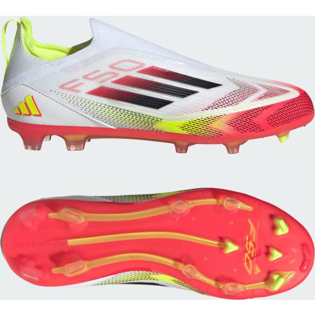 Football boots without laces for children adidas F50 Elite MG - Blanc