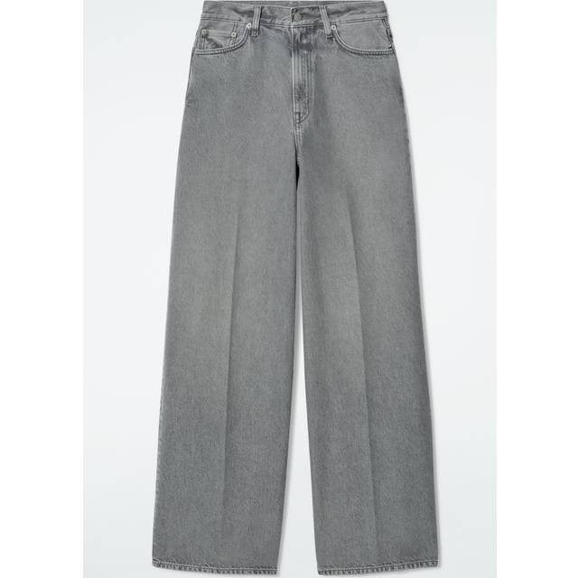 Tide Wide-Leg Jeans - Grey - 30