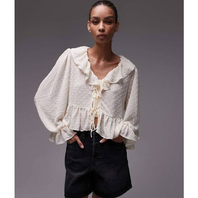 Mango Feliz Ruffle Top