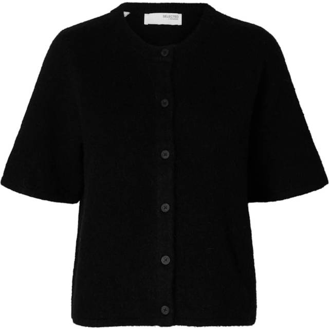 SELECTED FEMME Slflulu 2/4 Knit Cardigan Noos |Svart |M