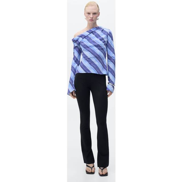 Mango Celeste Blouse, Pastel Blue