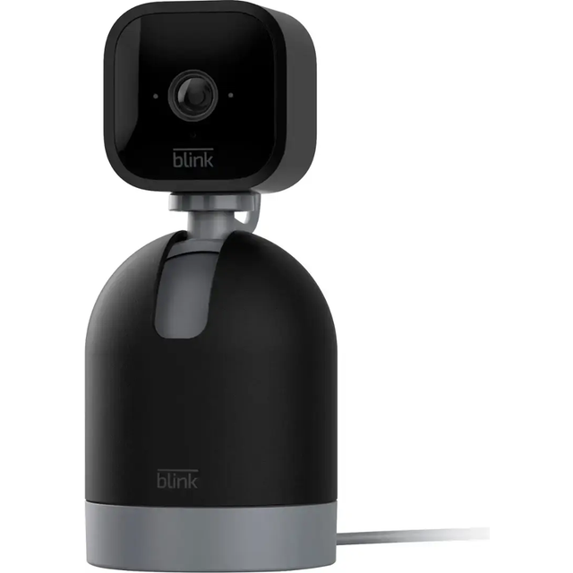 Blink Mini Pan-Tilt Camera | Rotating indoor plug-in pet security camera, two-way audio, HD video, motion detection, Alexa enabled