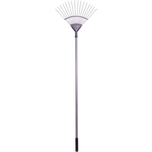Wickes Carbon Steel Garden Lawn Rake - 1625mm
