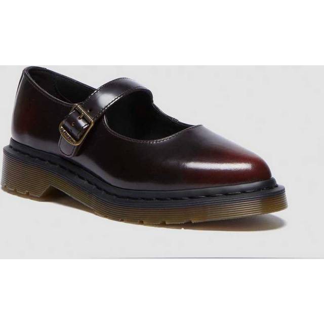 Dr. Martens Women's Elphie Leather Mary Jane Shoes - UK 4 - Red