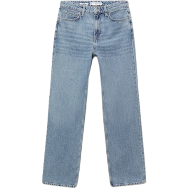 Mango Matilda Straight Jeans, Blue