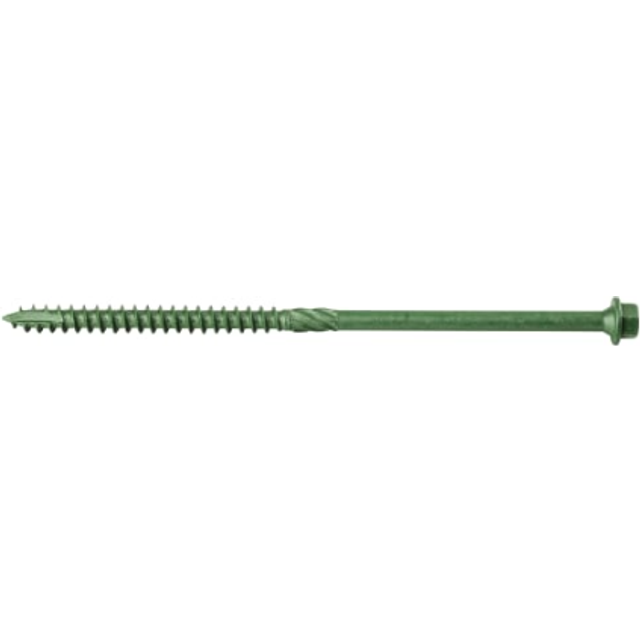 Wickes Timber Drive Hex Head Screws - 7 x 150mm - Pack of 25 - Green