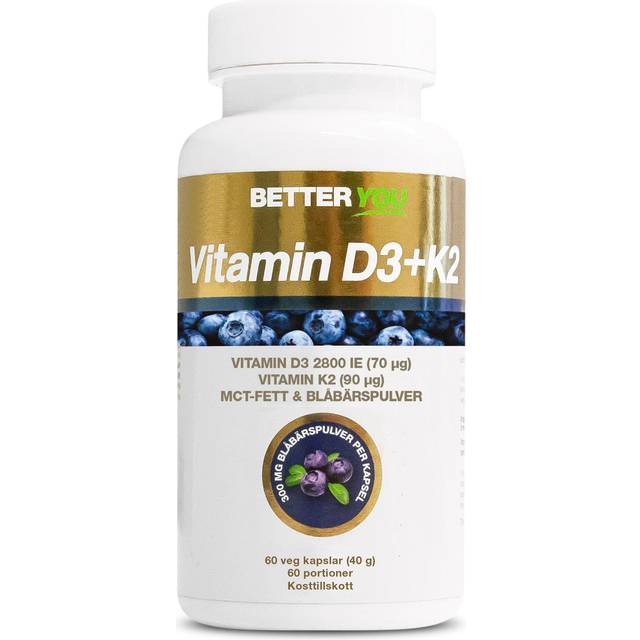 Better You Vitamin D3+k2 60 Caps