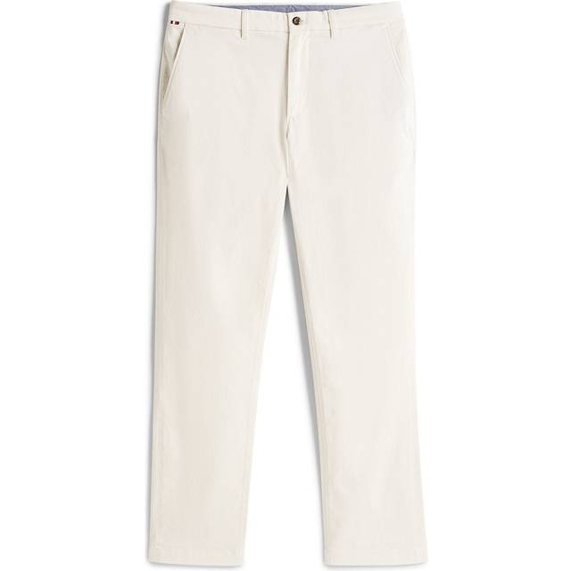 Pantalon droit chino en coton mélangé - Blanc - 33/34