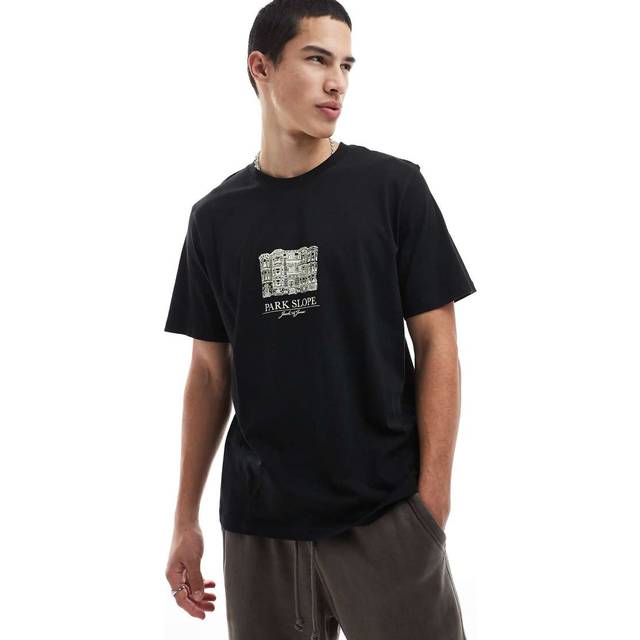 Jack & Jones Boston Graphic T-Shirt - White, Bright White, Size 2Xl, Men - 2XL