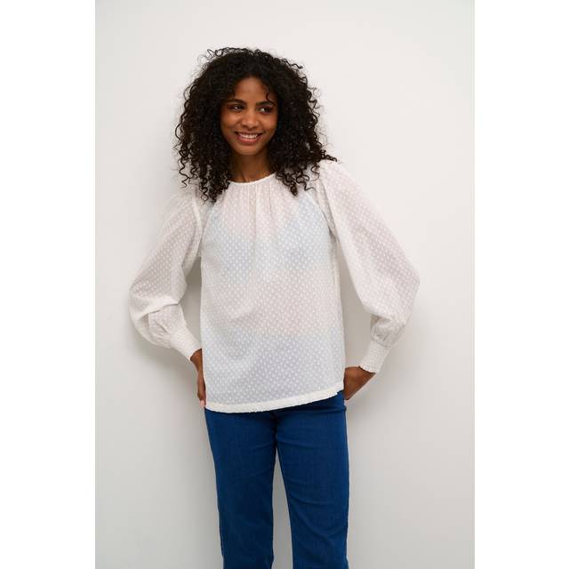 KAFFE Karoca Ls Blouse |Vit |40