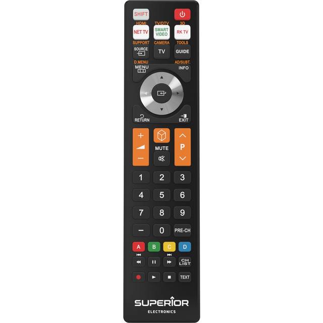 Superior Electronics – Universal Samsung ersättningsfjärrkontroll klar att användas – SUPTRB008, svart