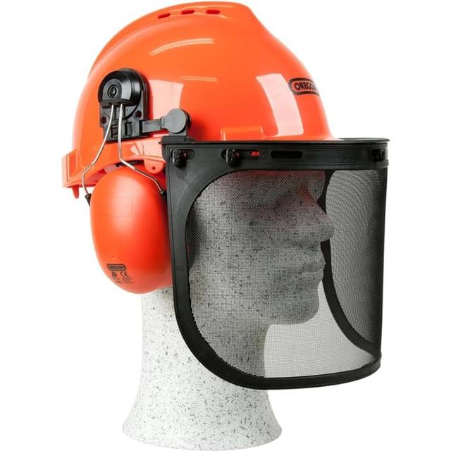 OREGON Yukon Chainsaw Safety Helmet with Protective Ear Muff and Mesh Visor (562412)