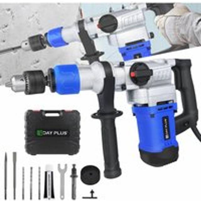 Briefness - 3500W Rotary Hammer Drill Electric Hammer Impact Drilling sds Plus Demolition Hamme 3 Fuction Electric Breaker,for Cement Wall