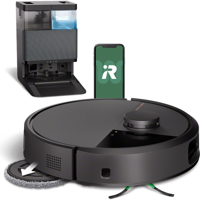 iRobot Roomba 505 Combo+ Robotdammsugare med golvrengöring - Svart
