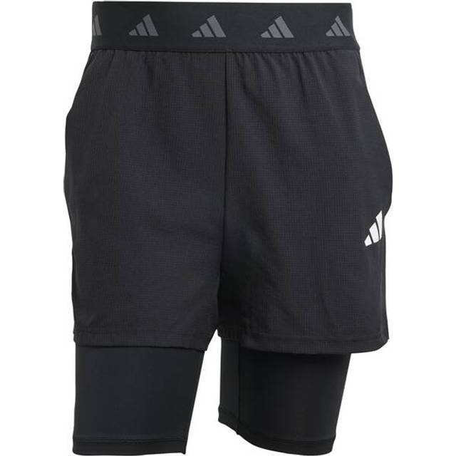 adidas Men's Gym+ 2-in-1 Shorts, Black
