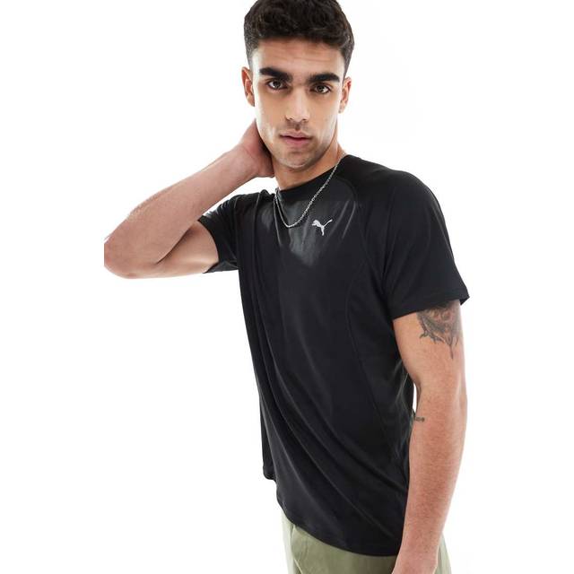 PUMA M Run Velocity Tee (Poly) |Svart |L