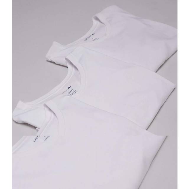 Lacoste 3 Pack T Shirts White