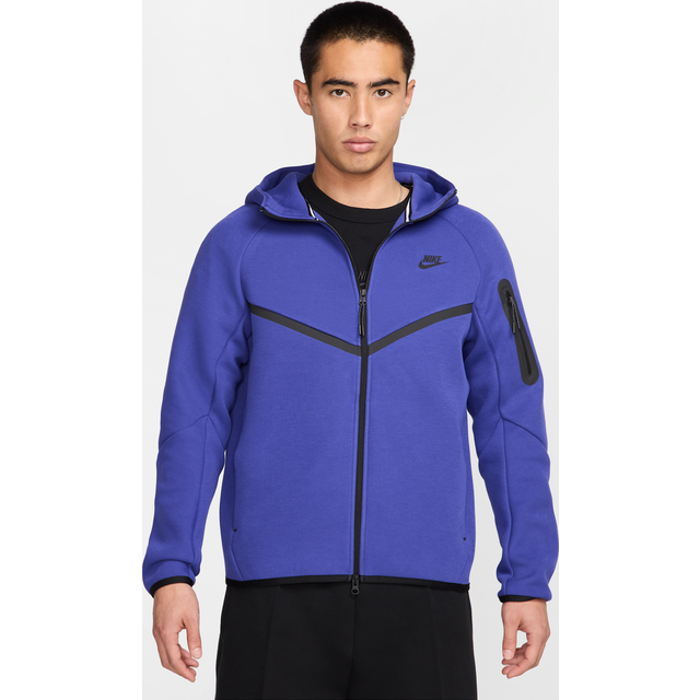 Nike Tech Men's Fleece Windrunner Full-Zip Jacket - Purple - Cotton/Polyester