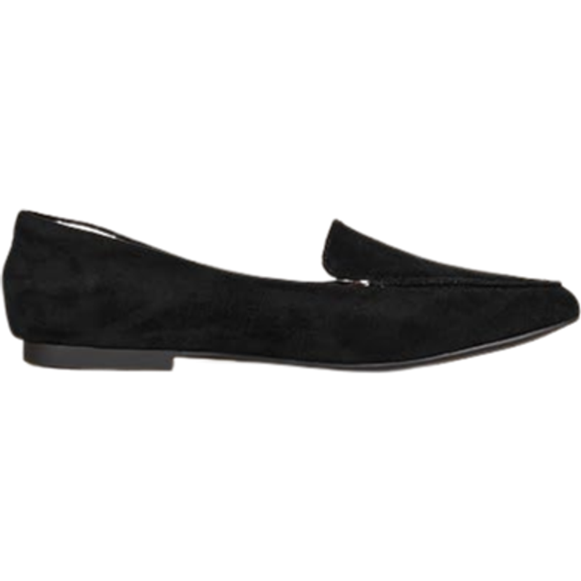 Amazon Essentials Loafer för kvinnor platt, Svart konstläder, 13 US