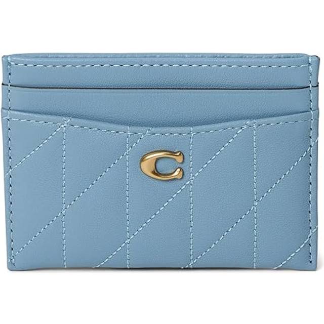 Coach Essential Quilted Leather Card Case - Blue