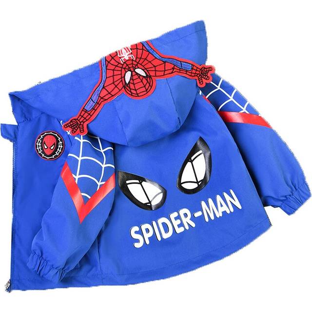 (888Blue yanjing,  120cm) New Spring Autumn Red Blue SpiderMan Thin style Children costume boys Coats Jacket