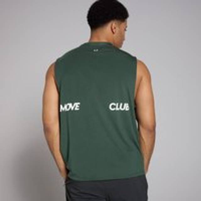 MP Men's Tempo Graphic Oversized Tank - Deep Green - XXL