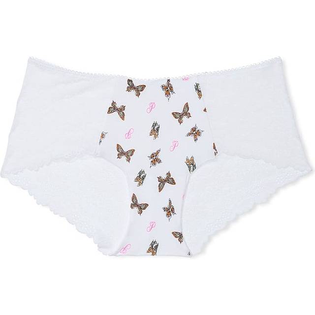 Victorias Secret PINK White Floral Lace Hipster Knicker - white floral lace - M
