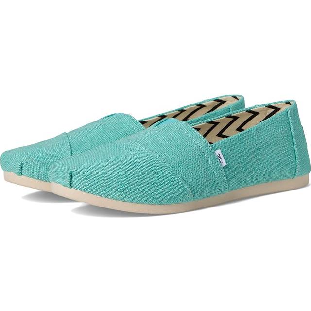 Women's TOMS Alpargata Classic Jute Women's Aqua Espadrilles - Blue/Green