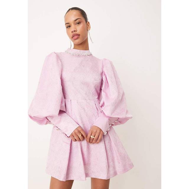 Sister Jane Isla Jacquard Floral Mini Dress, Pink