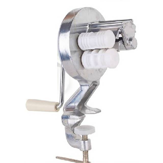Manual Noodle Machine New Silver Aluminum Alloy Fettuccine Noodle Press Home Kitchen Pasta Cooking Assistant