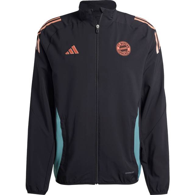Adidas Fc Bayern Muenchen Men Track Tops - Black - Size: M - Poly Woven - Foot Locker