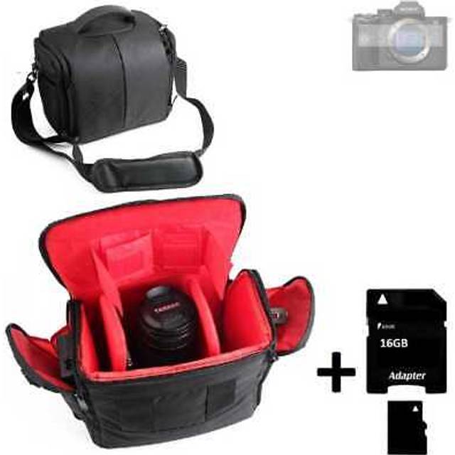 For sony alpha 7 lv camera bag shoulder large waterproof + 16gb memory
