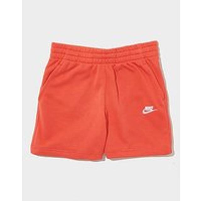 Nike Girls' Club French Terry Shorts Junior - Orange - 8-10Y