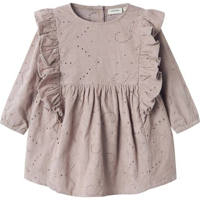 Lil' Atelier Nmfbine LS Loose Cord Dress 6115cg Stl. 122 fepojkar - Leggings Från Magasin - Etherea (122)
