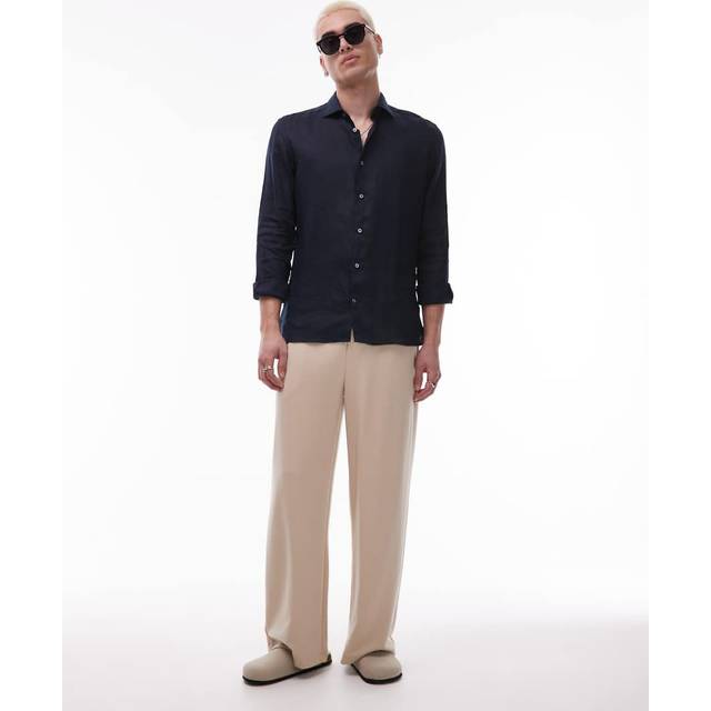 Mango Tucan Linen Slim Fit Shirt