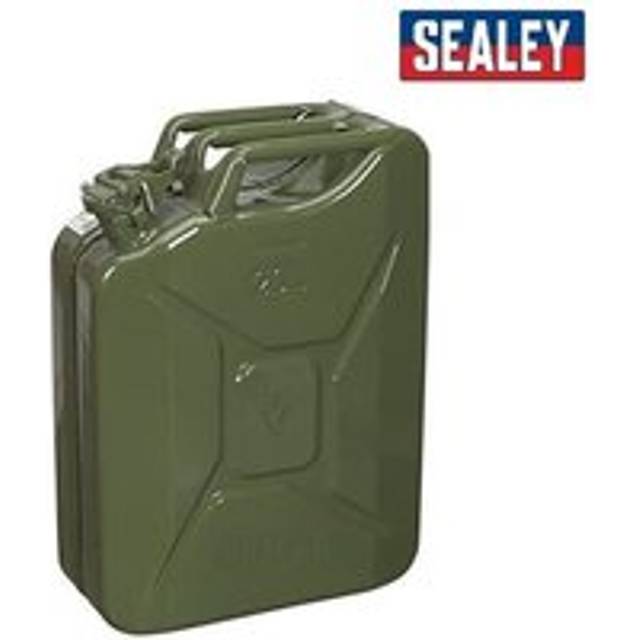 SEALEY JERRY CAN FUEL 20 LITRE 20L METAL PETROL DIESEL 20L ARMY CONTAINER JC20G
