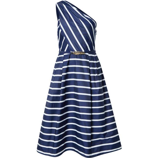 Lauren Ralph Lauren One-Shoulder Midi Dress - Blue - 2 UK