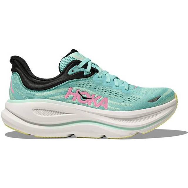 HOKA Bondi 9, Sneaker för kvinnor, Blue Spark Mint Fluorit, 41.50 EU