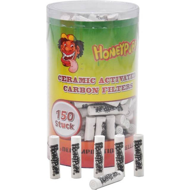 50 Pcs HONEYPUFF Brand 6MM Active Charcoal Pipe Filter Suit For Metal Smoking Pipe or Natural Wood Smoke Pipes Accessories