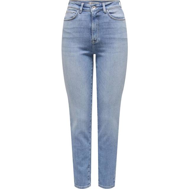 Onlemily Hög Midja Rak Passform Jeans